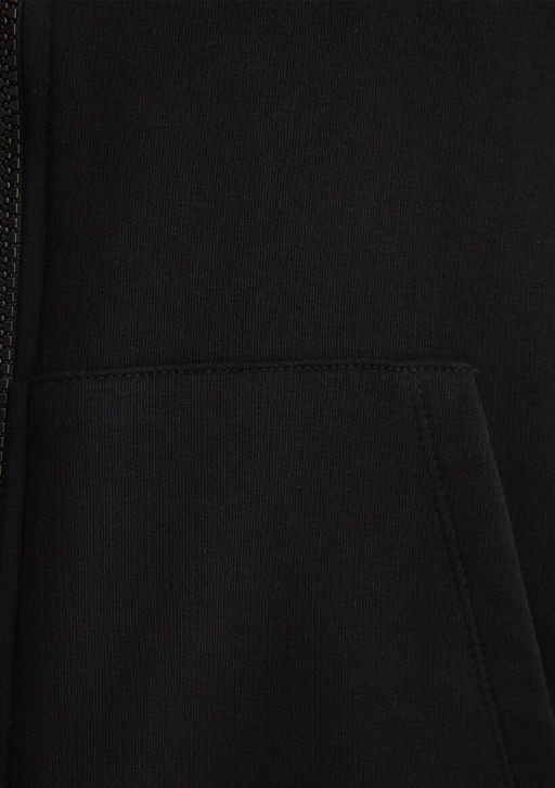 MVJNS Logo Bask?l? Fermuarl? Kapusonlu Siyah Sweatshirt - Mavi фото 8