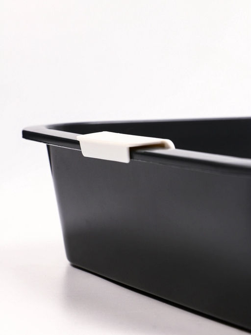 Туалет «Белла мини» для кошек, с сеткой, 35×26×6 см, Серый