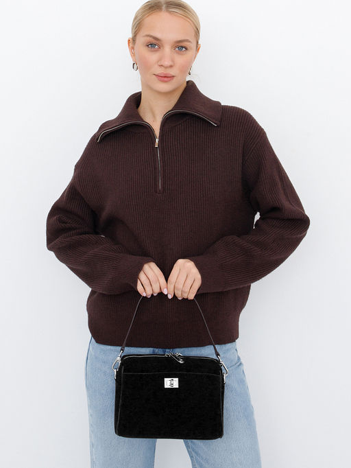 Сумка 6169Q black Polina&Eiterou