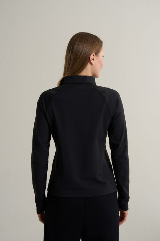 Лонгслив half-zip утепленный Черный ANTA TRN LS Tee фото 5