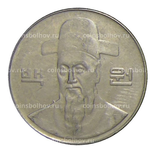 Монета 100 вон 2002 года Южная Корея