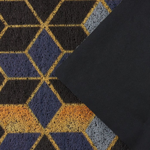 Коврик придверный Доляна «Бурлеск», грязезащитный, вырезной, 45×75 см