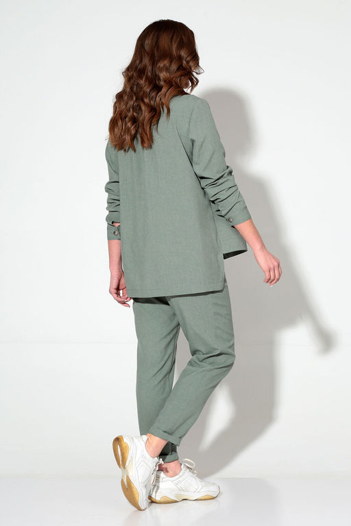 Костюм Liona Style 694 пепельно-зеленый  фото 2