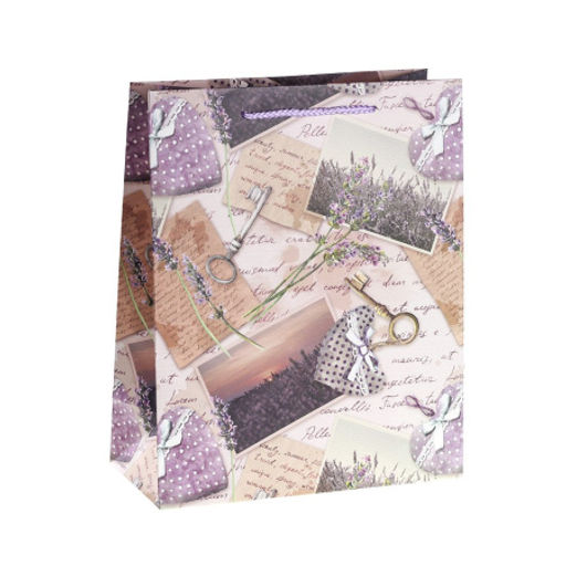 Цена за 12 шт. Пакет подарочный 26x32x12см Лаванда / 3203L /уп 12/384/ - Галеонтрейд фото 4