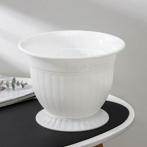 Горшок для цветов «Венеция», 5 л, пластиковый, коричневый