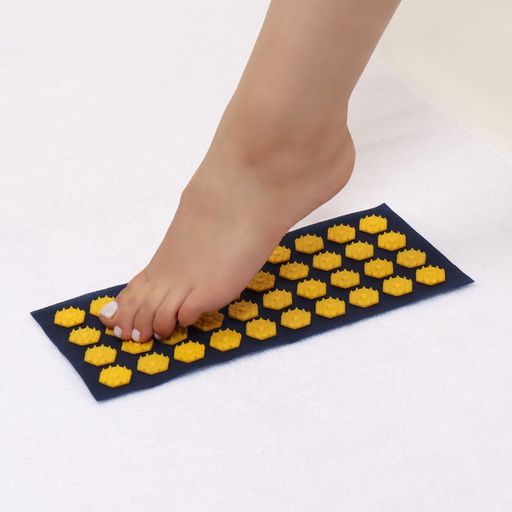 Ипликатор-коврик, основа спанбонд, 40 модулей, 14 32 см, цвет тёмно-синий/жёлтый - Onlitop фото 5