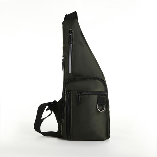 Сумка-слинг мужская из текстиля, цвет хаки - Simaland фото 2