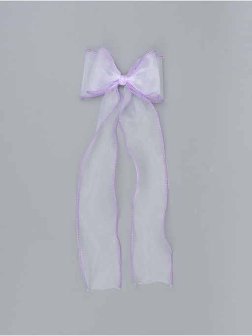 Бант для волос на заколке сиреневый, Холодное сердце