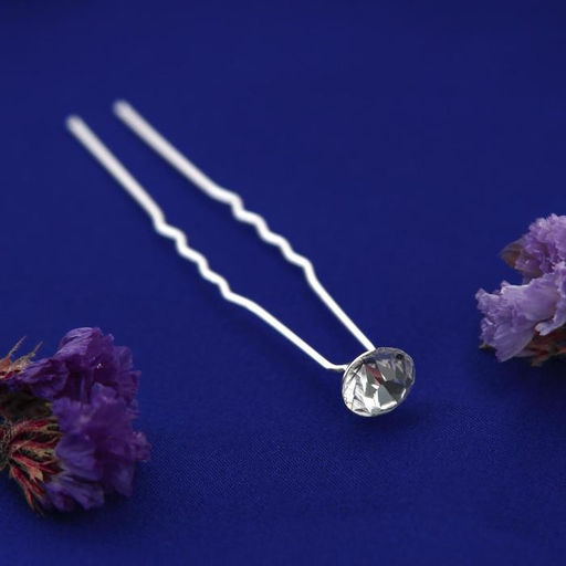 Цена за 20 шт. Шпилька для волос «Сияние», серебро