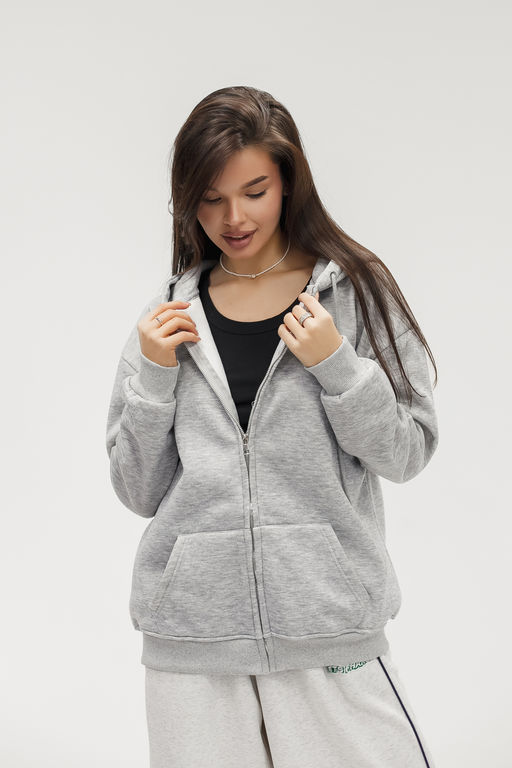 Худи на молнии с капюшоном
