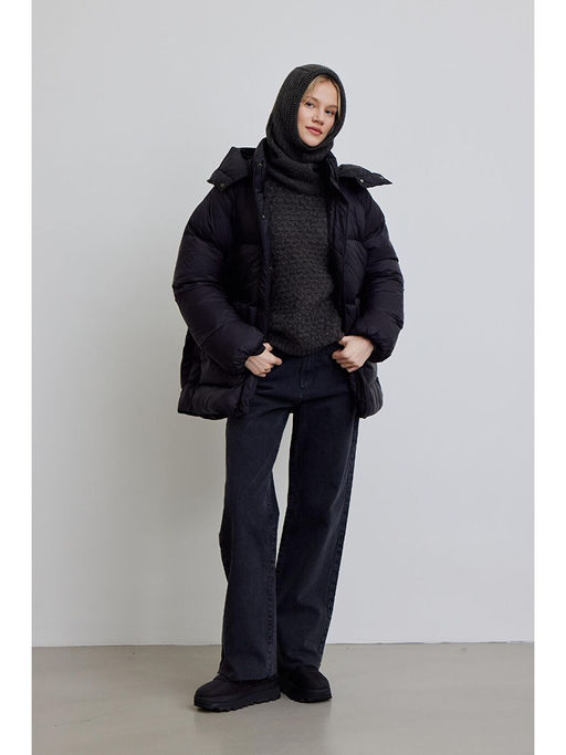 Manuka Siyah Overs?ze Cepli Sisme Mont Siyah - Waikiki фото 2