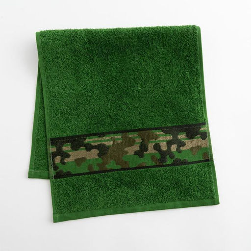 Полотенце махровое Love Life Милитари 30?60 см, цв. хаки, 100% хлопок, 360 г/м?