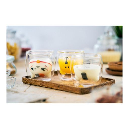 Стакан стеклянный Walmer Red Cat с двойными стенками, 0.24 л, цвет прозрачный  фото 4