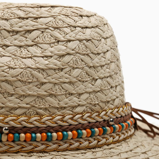 Шляпа женская MINAKU, бежевая, размер 56-58