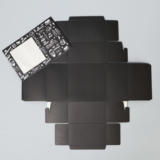 Цена за 5 шт. Коробка-фоторамка подарочная складная, упаковка, Мужская, 14?14?8 см