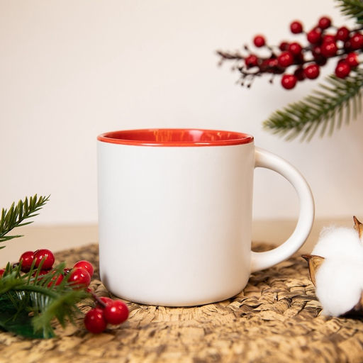Кружка керамическая, новогодняя «Тепла и уюта», 380 мл