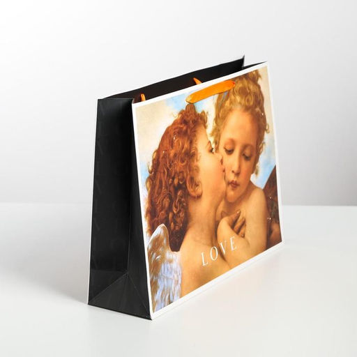 Пакет подарочный ламинированный, упаковка, Love, L 40×31×11.5 см