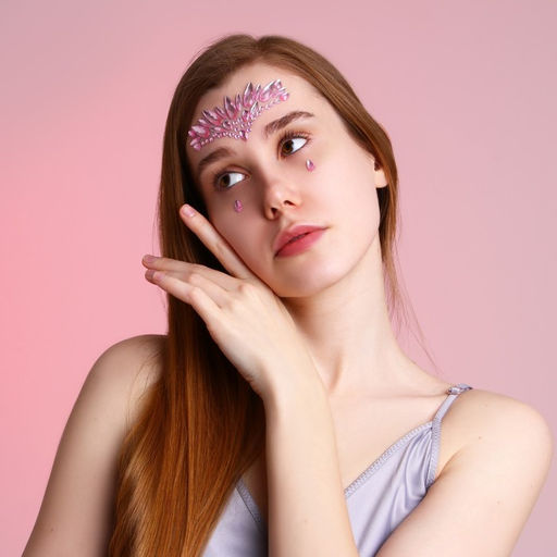 Стразы для лица Сияй!, розовые - Beauty fox фото 3