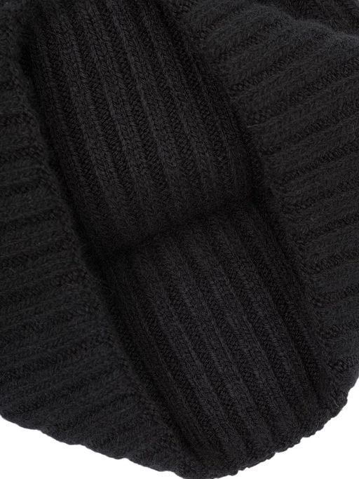 Шапка жен. пух енот+шерсть+виск LB-N88068 black