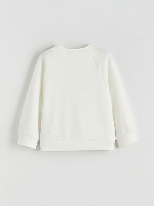 Bask?l? Soft Touch K?z ?ocuk Sweatshirt