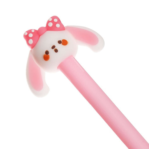 Цена за 12 шт. Ручка-прикол Calligrata «Зайка», чёрный стержень, гелевая, МИКС