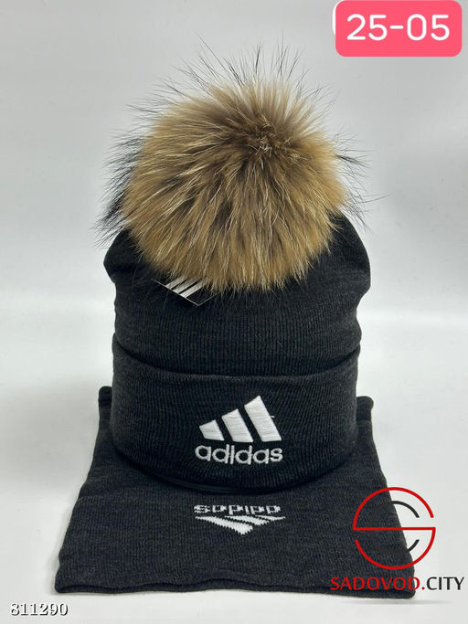 Комплект 2в1, включает шапку и снуд - Bruno фото 12