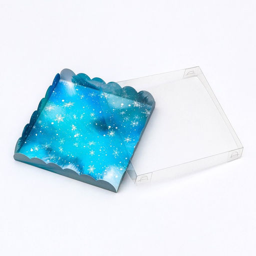 Цена за 5 шт. Коробка для печенья «Зимний лес», 18×18×3 см, Новый год