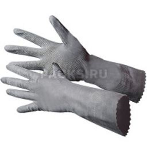 Резиновые перчатки КЩС тип 2, р.8 черн 12/240. Цена за 12 пар