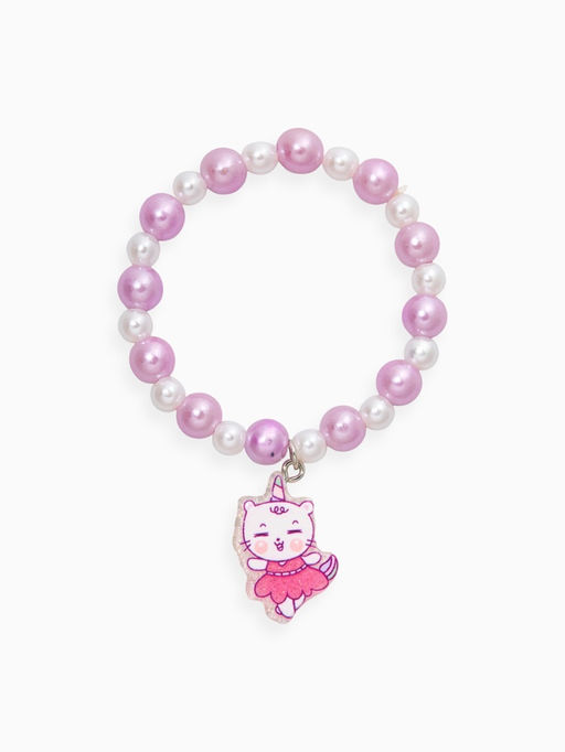 Цена за 2 шт. Набор детских браслетов «Выбражулька. Котик и Единорог», 3 шт. силиконовый, разноцветный