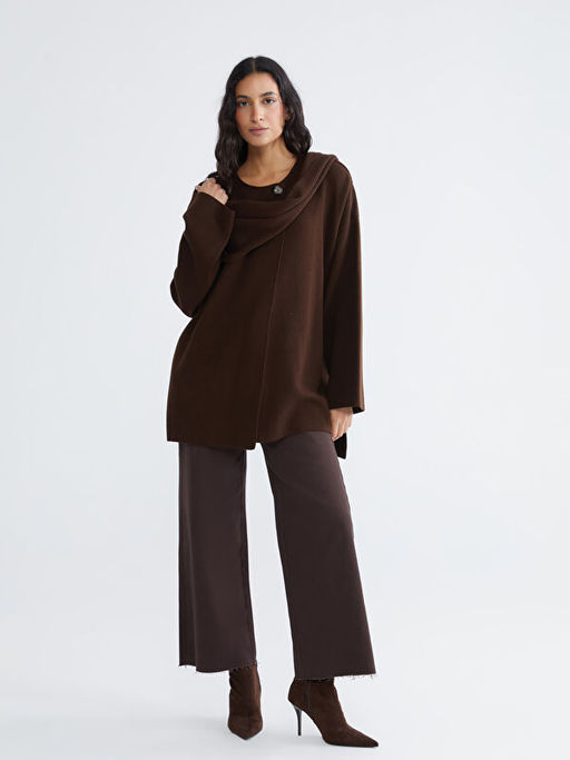 Atk? Detayl? Oversize Kad?n Triko Kazak