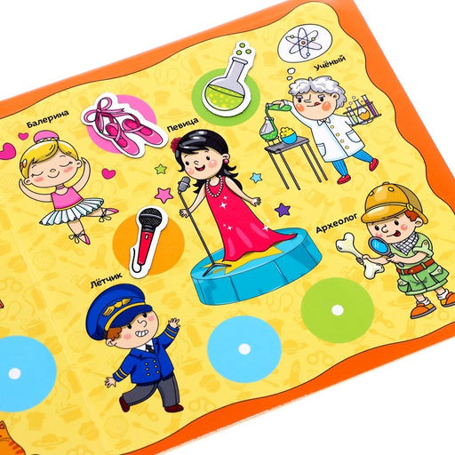Магнитная книжка- игрушка Профессии 8 стр. - Буква-Ленд фото 4