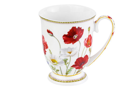 Кружка 300 мл 11*8*11 см Маки на ножке, NEW BONE CHINA - Elan gallery фото 7
