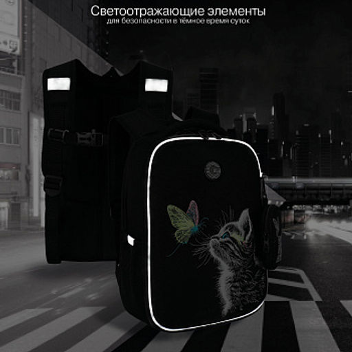 RAw-694-3 Рюкзак школьный с чехлом для мелочей - Grizzly фото 15