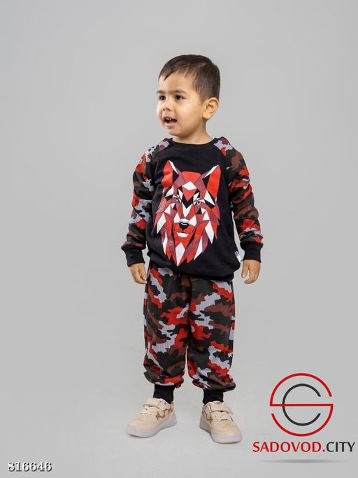 Костюм для мальчика с рисунком