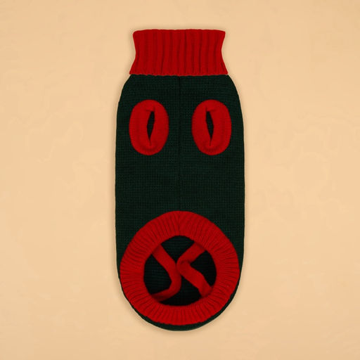 Свитер для животных Рога удачи, размер XL (ДС 40 см, ОШ 34, ОГ 32-51), зелёный - Пижон фото 11