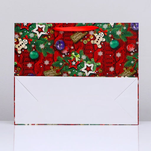 Пакет ламинированный горизонтальный Вязанка,49 х 40 х 19 см - UPAK LAND фото 4