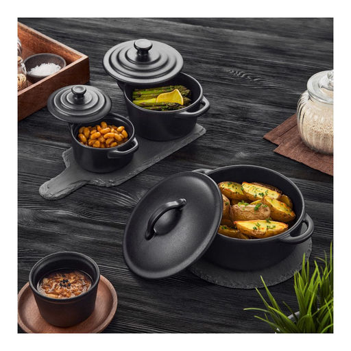 Форма для запекания с крышкой IRON-BLACK, 800мл - Walmer фото 2