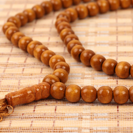 Четки мусульманские 99 бусины 10мм / MА55 /уп 10/300/светло коричневый - Галеонтрейд фото 3