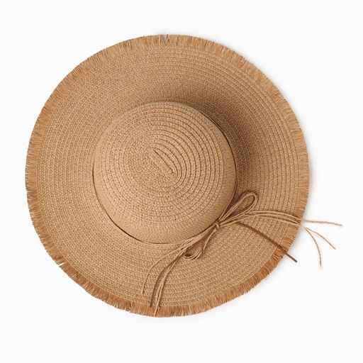 Шляпа MINAKU «Блеск», размер 56, бежевая