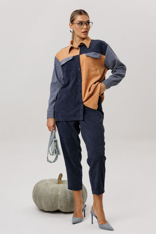 Рубашка ANELLI 1748 глубина ночи фото 6