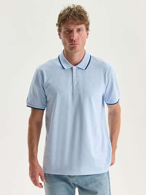 Polo Yaka K?sa Kollu Pike Erkek Ti??rt