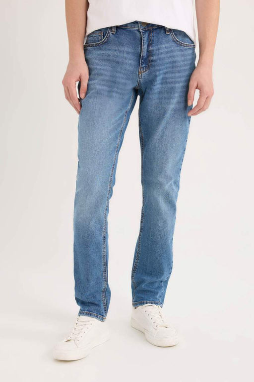 Pedro Slim Fit Dar Kal?p Normal Bel Dar Paca Jean Pantolon - Defacto фото 2