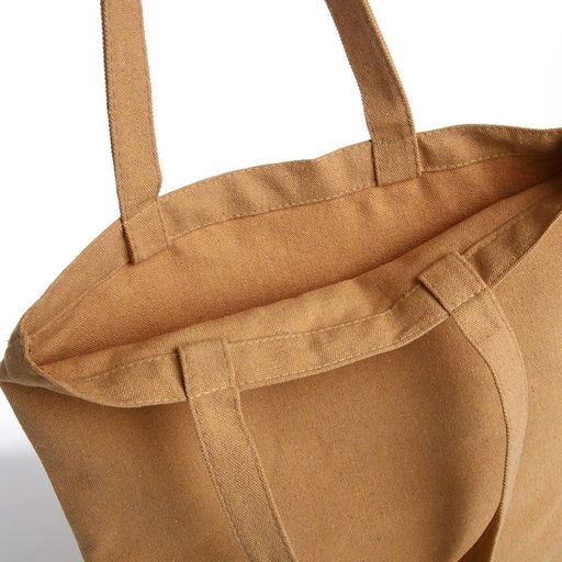 Сумка - шоппер, без застёжки, 33×4×35 см, однотонная, бежевая