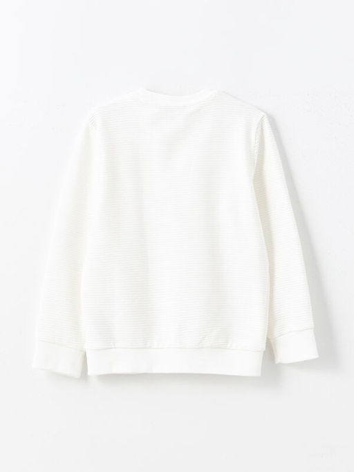 Bisiklet Yaka Dokulu Erkek ?ocuk Sweatshirt - Waikiki фото 2