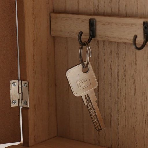 Ключница настенная «KEYS с бантом», дерево, 3×19×25.6 см