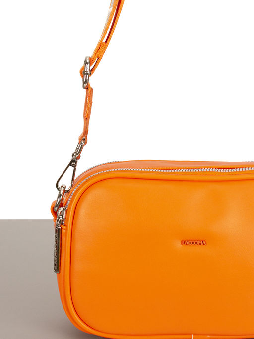 LACCOMA сумка Торри-Ф826-ярко-оранжевый эко кожа хлопок  фото 4