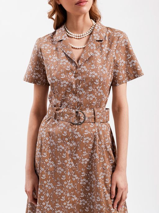 ВИДЕООБЗОР Платье  из 100% ХЛОПКА с V-образным вырезом - Tantino фото 6