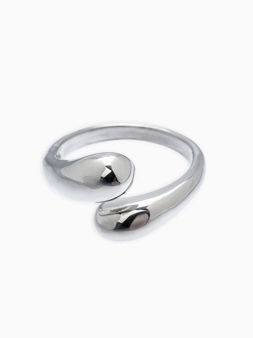 Кольцо "Капли БО", цвет золото безразмерное