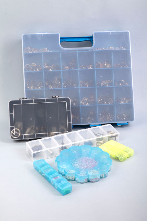 Gamma Коробка для шв. принадл. ОМ-148 пластик 28.3 x 6.2 x 3.3 см прозрачная