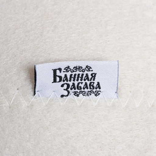 Шапка для бани и сауны, с принтом С новым годом! Дед Мороз с веником и бокалом , полиэфир 70%, шерсть 30%, Банная забава фото 3